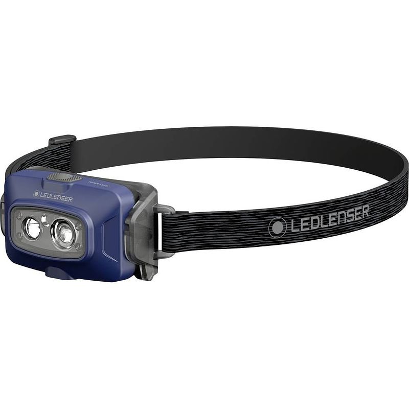 Foto van Ledlenser hf4r core blue led hoofdlamp werkt op een accu 500 lm 35 h 502791