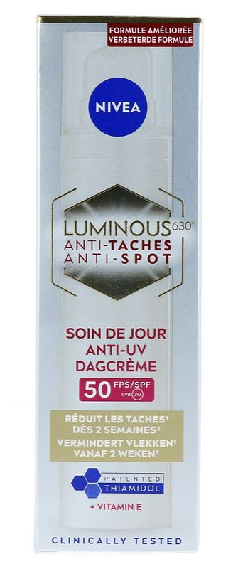 Foto van Nivea cellular luminous anti-spot dagcrème spf50