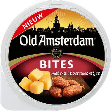 Foto van Old amsterdam kaas 48+ met boerenworstjes 80g bij jumbo