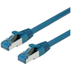 Foto van Value 21.99.1951 rj45 netwerkkabel, patchkabel cat 6a s/ftp 1.00 m blauw afgeschermd (dubbel), halogeenvrij, vlambestendig 1 stuk(s)