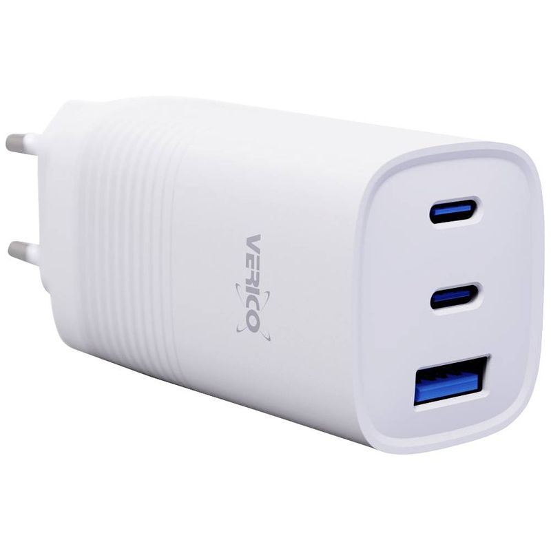 Foto van Verico mojo 65w gan 3 usb-oplader 65 w thuis uitgangsstroom (max.) 3250 ma aantal uitgangen: 3 x usb, usb-c