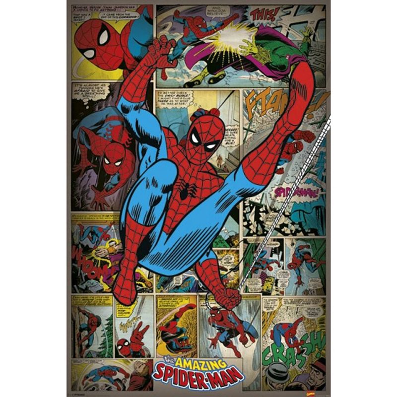 Foto van Spiderman retro poster 61 x 91,5 cm