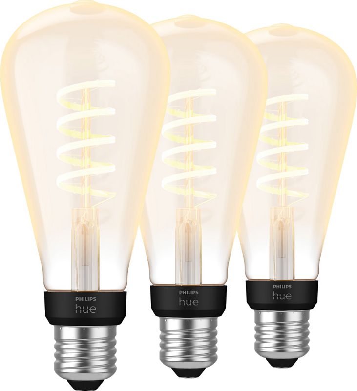 Foto van Philips hue filament white ambiance edison xl 3-pack