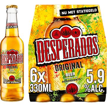 Foto van Desperados original bier fles 6 x 330ml bij jumbo