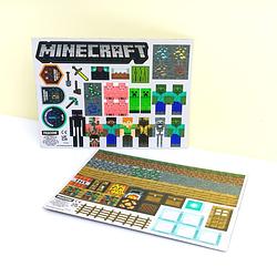 Foto van Minecraft build a level magneten (set van 80)