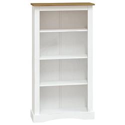 Foto van Vidaxl boekenkast 4 schappen 81x29x150 cm grenenhout corona-stijl wit