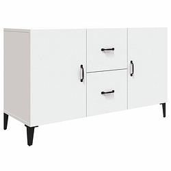 Foto van Vidaxl dressoir 100x36x60 cm bewerkt hout wit