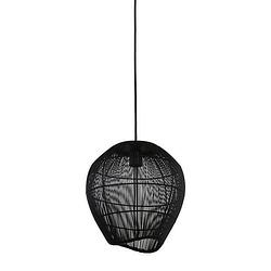 Foto van Light & living - hanglamp yumi - 28x28x30 - zwart