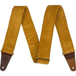 Foto van Fender corduroy strap blaze gold 2 inch gitaarband