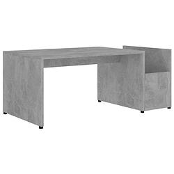 Foto van Vidaxl salontafel 90x45x35 cm spaanplaat betongrijs