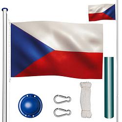 Foto van Tectake - aluminium vlaggenmast tsjechië