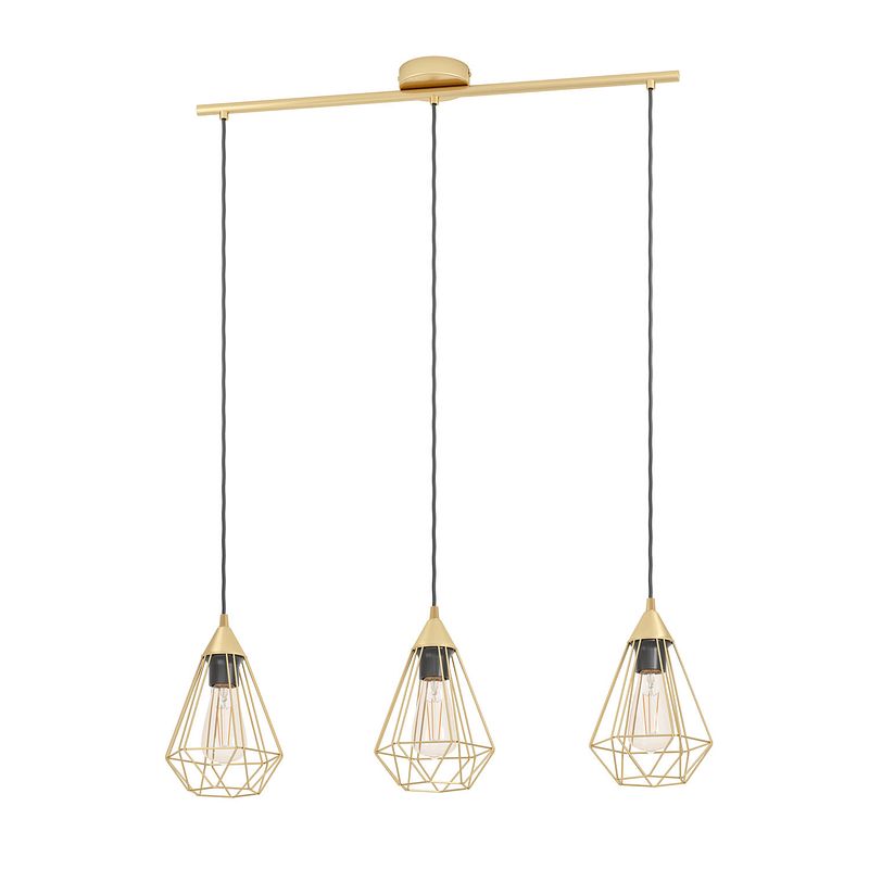 Foto van Eglo tarbes hanglamp - e27 - 79,5 cm - koper-geborsteld