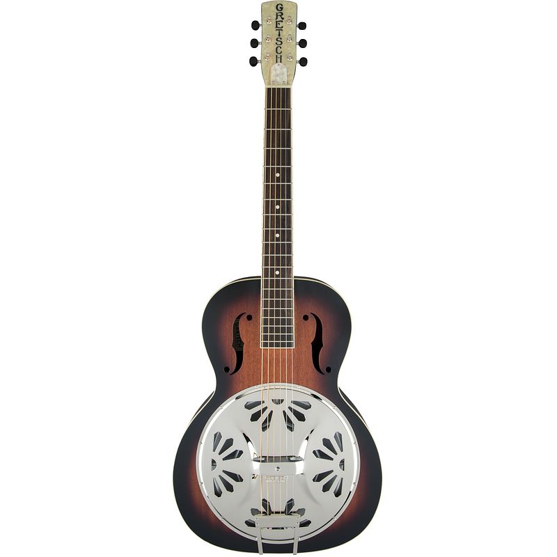 Foto van Gretsch g9220 bobtail round-neck elektrisch-akoestische resonatorgitaar