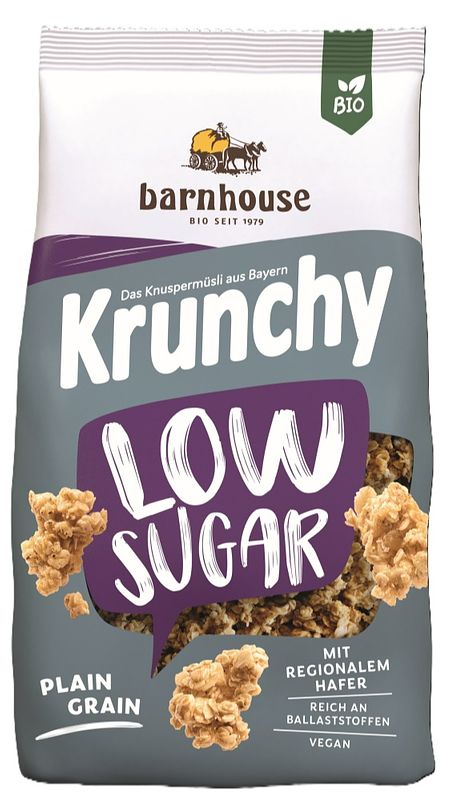 Foto van Barnhouse krunchy low sugar plain grain biologische muesli