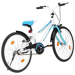 Foto van The living store kinderfiets - 24 inch - blauw en wit