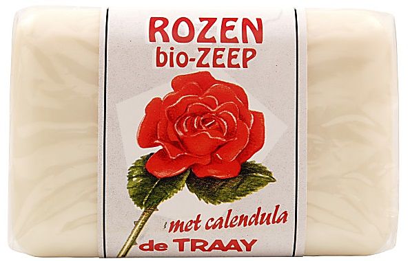 Foto van De traay zeep rozen met calendula