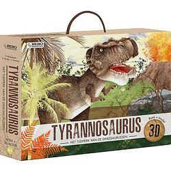Foto van Rebo productions boek + model tyrannosaurus junior 2-delig