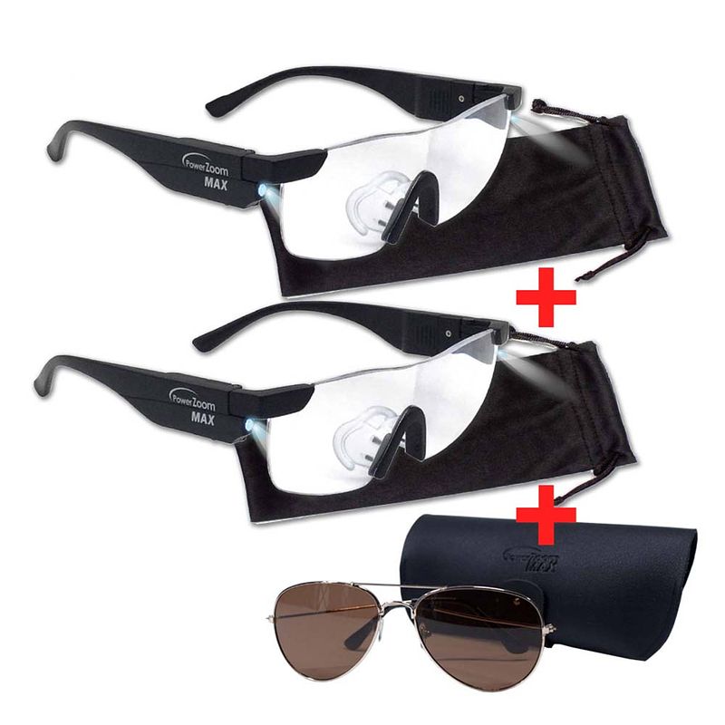 Foto van Power zoom max glasses - vergrootbril - 3-pack