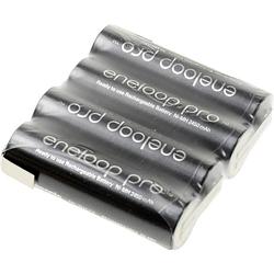 Foto van Panasonic eneloop pro reihe f1x4 accupack aantal cellen: 4 batterijgrootte: aa (penlite) z-soldeerlip nimh 4.8 v 2450 mah