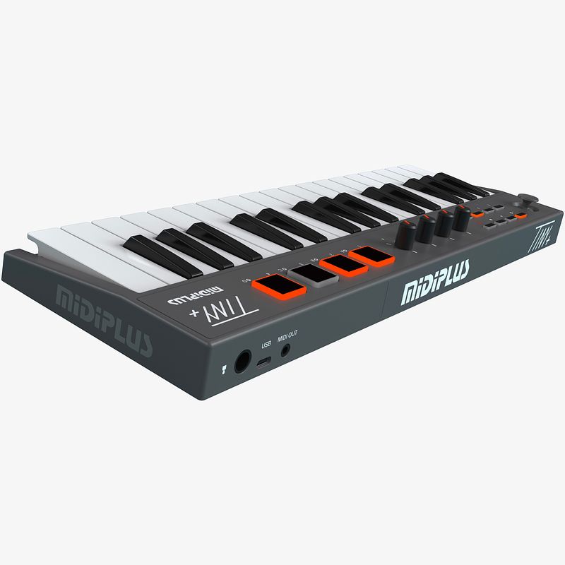 Foto van Midiplus tiny+ usb/midi keyboard