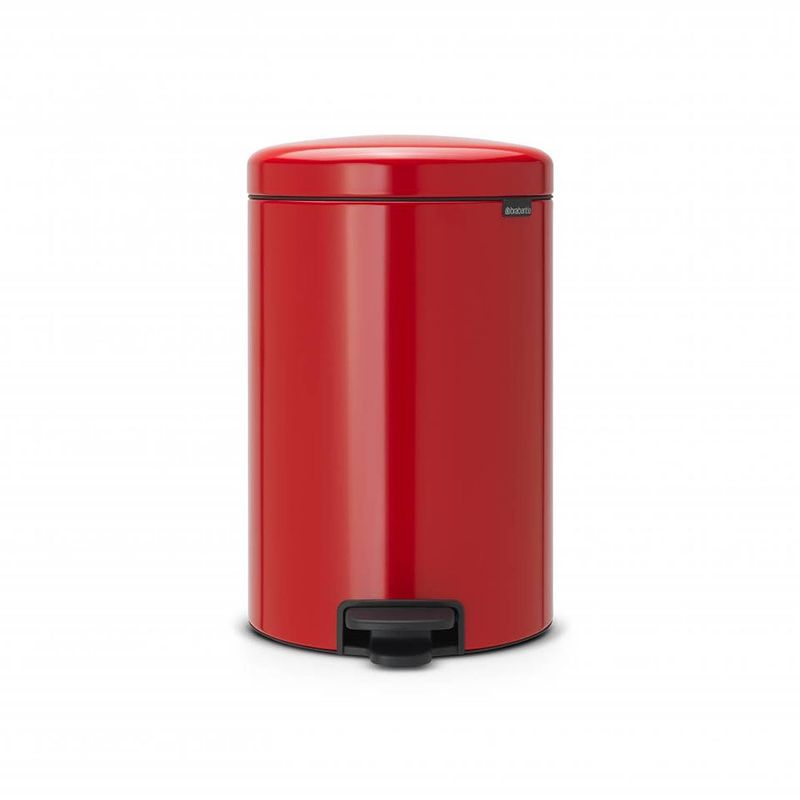 Foto van Brabantia newicon pedaalemmer 20 liter met kunststof binnenemmer - passion red