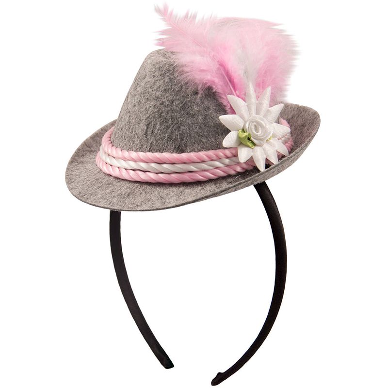 Foto van Folat tiara trilby grijs/roze one-size