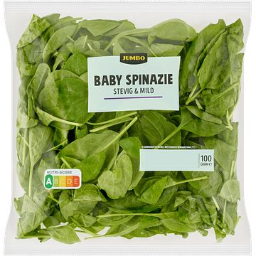 Foto van Jumbo baby spinazie gewassen 100g