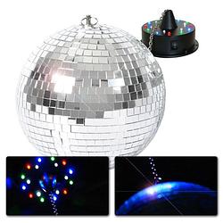 Foto van Discobal - beamz discobol 30cm inclusief motor met led verlichting