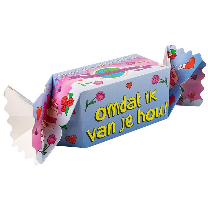 Foto van Paper dreams cadeauverpakking liefde 20 cm karton paars