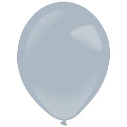 Foto van Amscan ballonnen 28 cm latex grijs 50 stuks