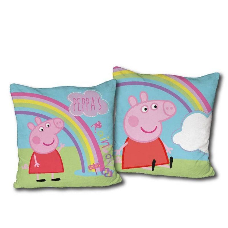 Foto van Peppa pig sierkussen rainbow - 40 x 40 cm - polyester