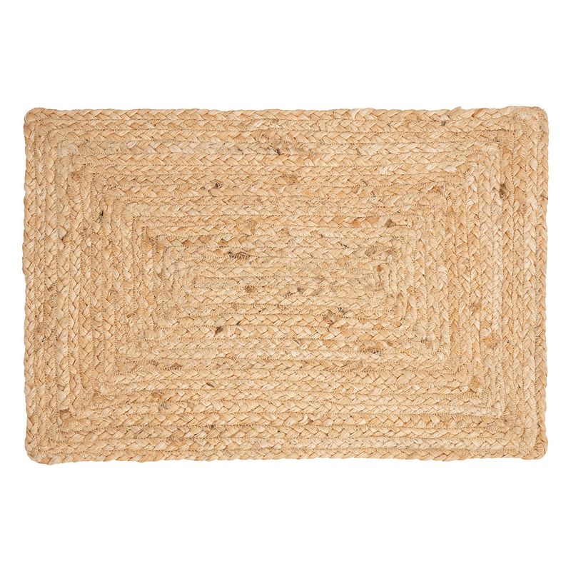 Foto van Secret de gourmet placemats savannah - 1x - jute - 45 x 30 cm - naturel - gevlochten - placemats