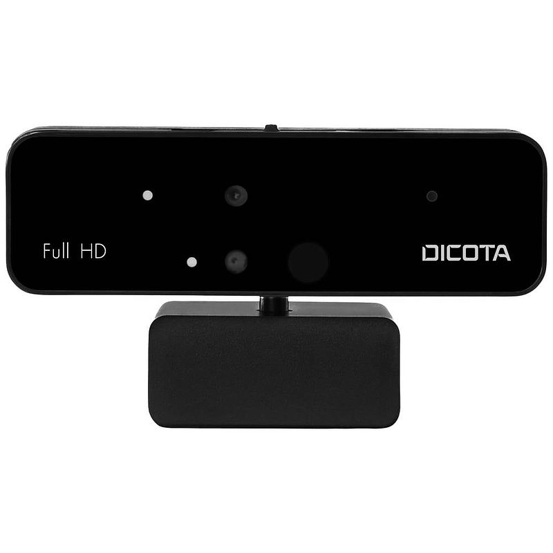 Foto van Dicota webcam pro face recognition full hd-webcam klemhouder, geïntegreerd afdekpaneel