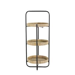 Foto van Light&living etagere 3 laags ø37x89 cm lorena naturel-zwart