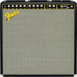 Foto van Fender jack white pano verb artist signature black and yellow gitaarversterker