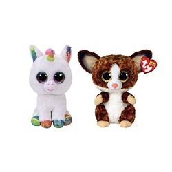 Foto van Ty - knuffel - beanie boo's - pixy unicorn & bush baby galago