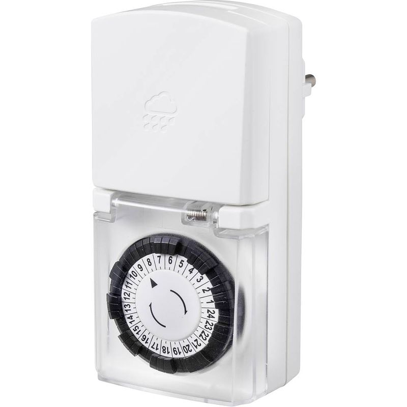 Foto van Sygonix sy-5042670 stekkerdoos-timer analoog dagprogramma 3680 w ip44