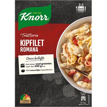 Foto van Knorr trattoria maaltijdpakket kipfilet romana 250g bij jumbo