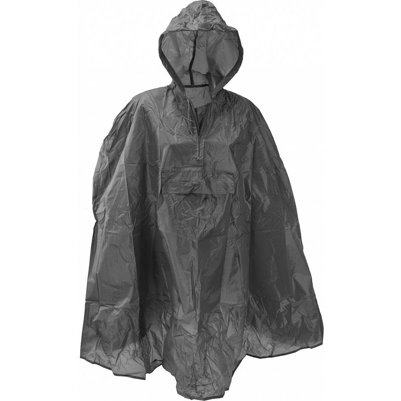 Foto van Free and easy regenponcho one size unisex grijs