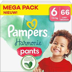 Foto van Pampers - harmonie pants - maat 6 - mega pack - 66 stuks - 15+ kg
