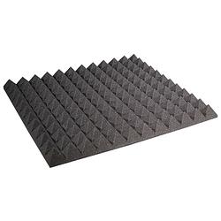 Foto van Auralex studiofoam pyramid charcoal 61x61x5cm absorber grijs (12-delig)