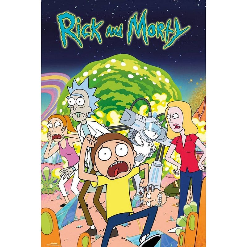 Foto van Gbeye rick and morty group poster 61x91,5cm