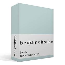 Foto van Beddinghouse jersey topper hoeslaken - 100% gebreide jersey katoen - lits-jumeaux (160x200/220 cm) - mint green