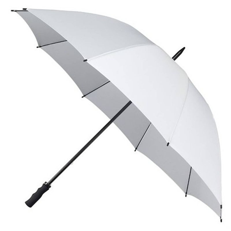 Foto van Golf stormparaplu wit windproof 130 cm - paraplu's