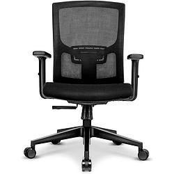 Foto van Tresko ergonomische bureaustoel bs202 draaistoel met verstelbare lendensteun bureaustoel met armleuning