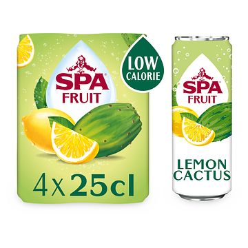 Foto van Spa fruit bruisende fruitige frisdrank lemon cactus 4 x 250ml bij jumbo