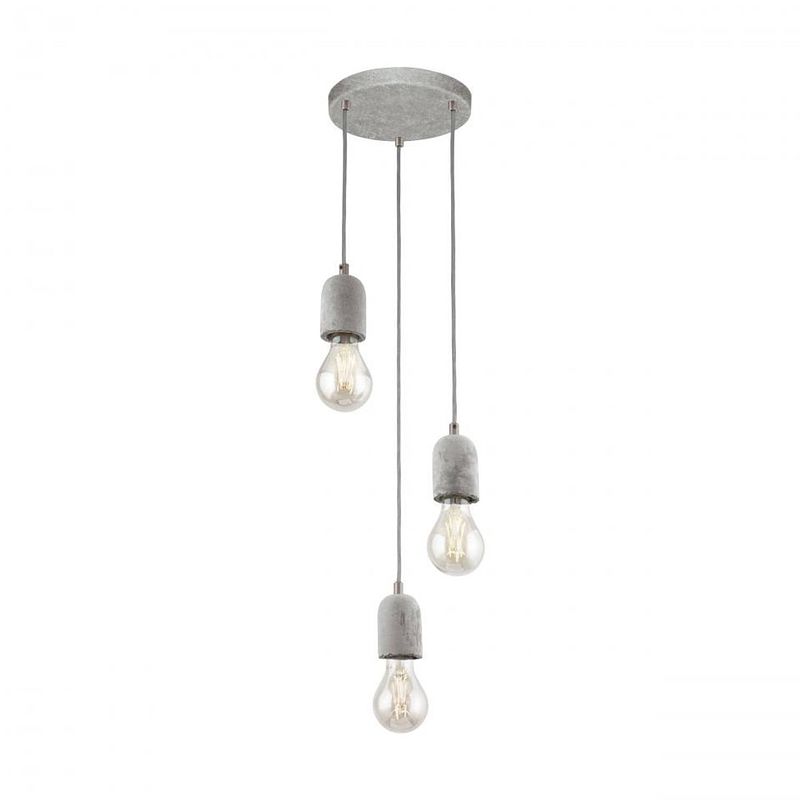 Foto van Eglo silvares hanglamp - 3 lichts - beton look