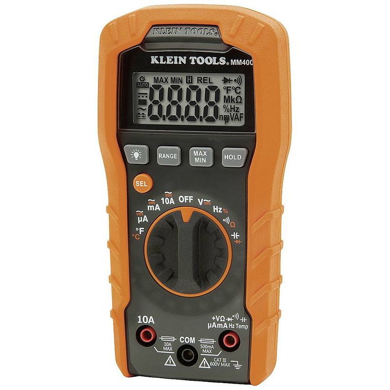 Foto van Klein tools mm400 multimeter digitaal cat iii 600 v weergave (counts): 4000