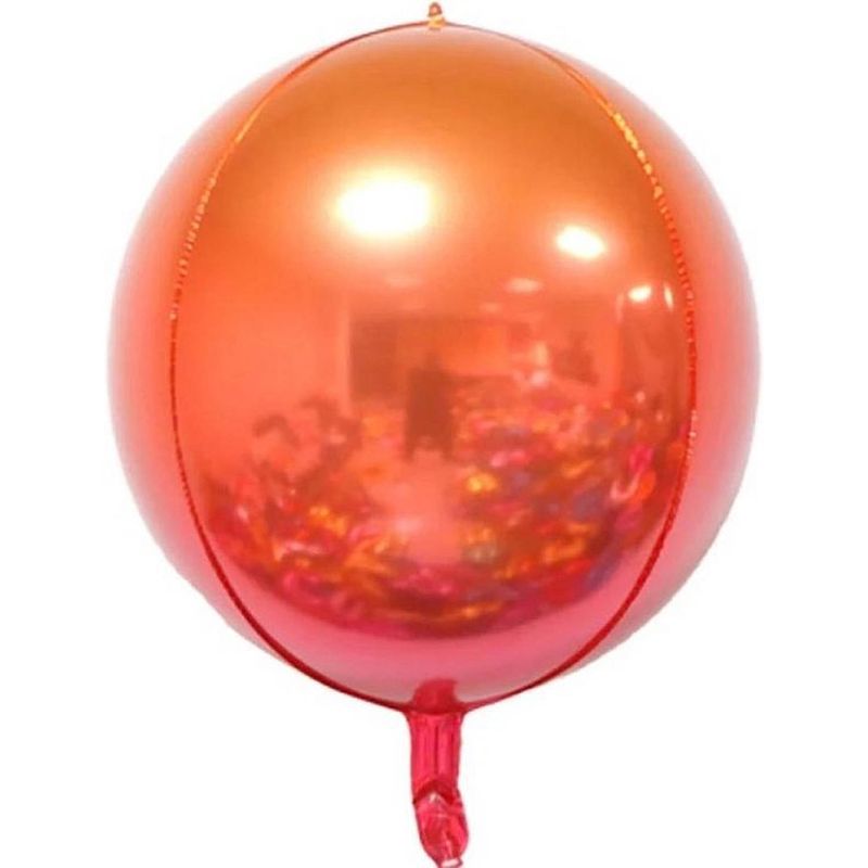 Foto van Folie ballon oranje- rood 22 inch 55 cm oranje rood dm-products