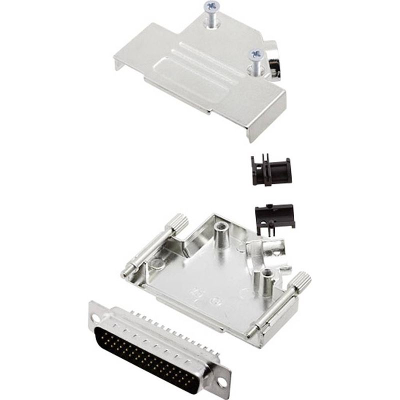 Foto van Encitech d45zk25-hdp44-k 6355-0013-03 d-sub male connectorset 45 ° aantal polen: 44 soldeerkelk 1 set(s)